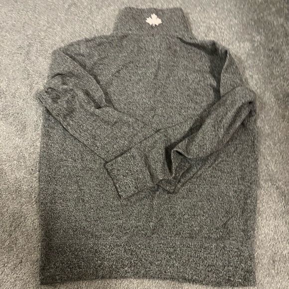 Salt and pepper Roots Quarter Zip Sweater - Picture 2 of 3